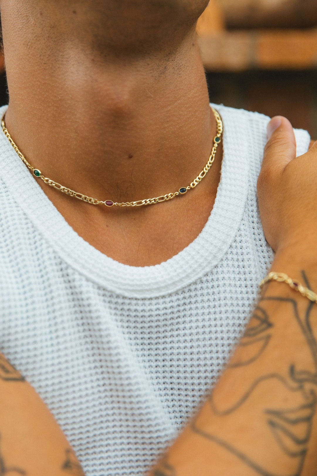 Aubrey Necklace, Gold 3 Aubrey Necklace, Gold