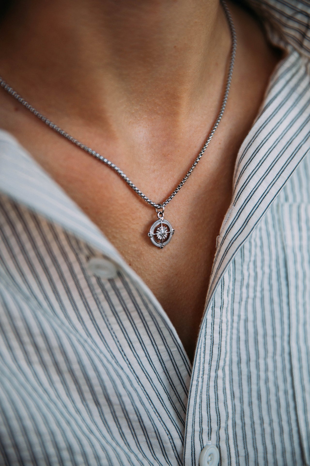 Axel Necklace, Silver 4 Axel Necklace, Silver