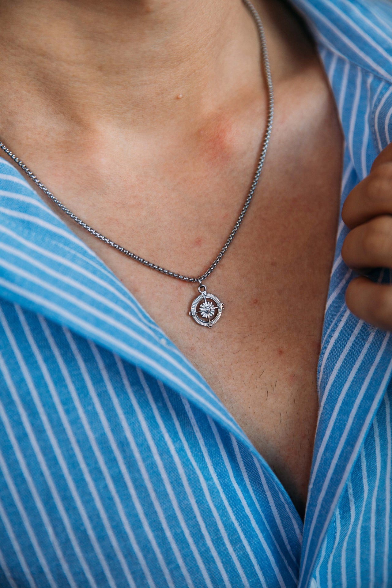 Axel Necklace, Silver 5 Axel Necklace, Silver