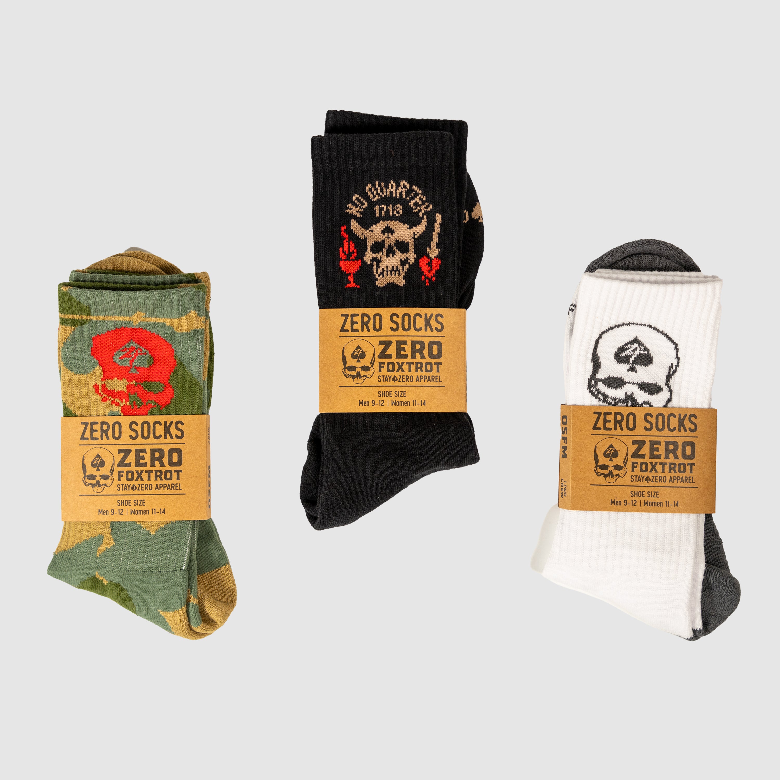 Zero Socks - Parachute Camo 5 Zero Socks - Parachute Camo