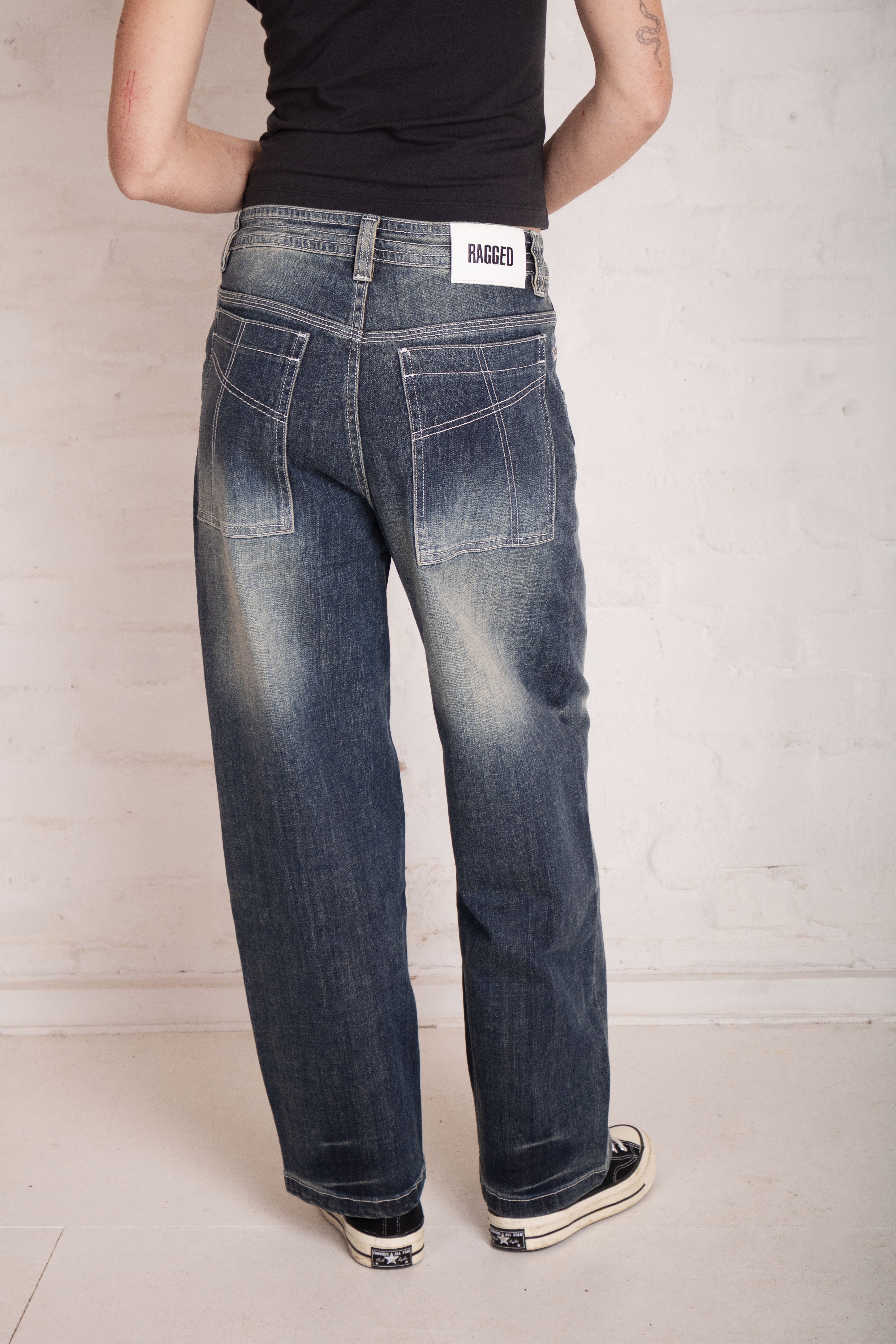 Bleacher Acid Wash Relaxed Biggie Jeans 7 Bleacher Acid Wash Relaxed Biggie Jeans