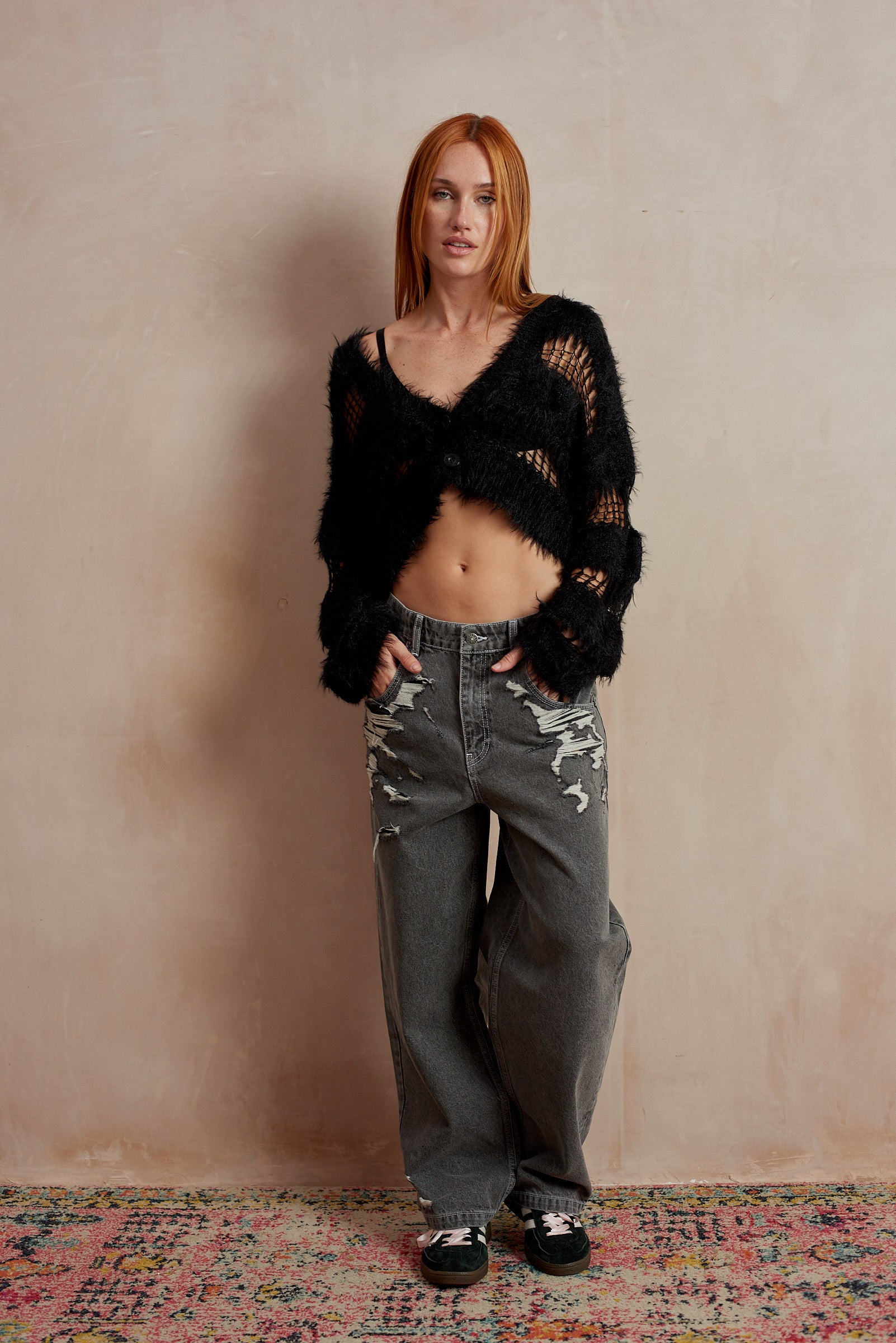 Washed Grey Relaxed Biggie Jeans 6 Washed Grey Relaxed Biggie Jeans