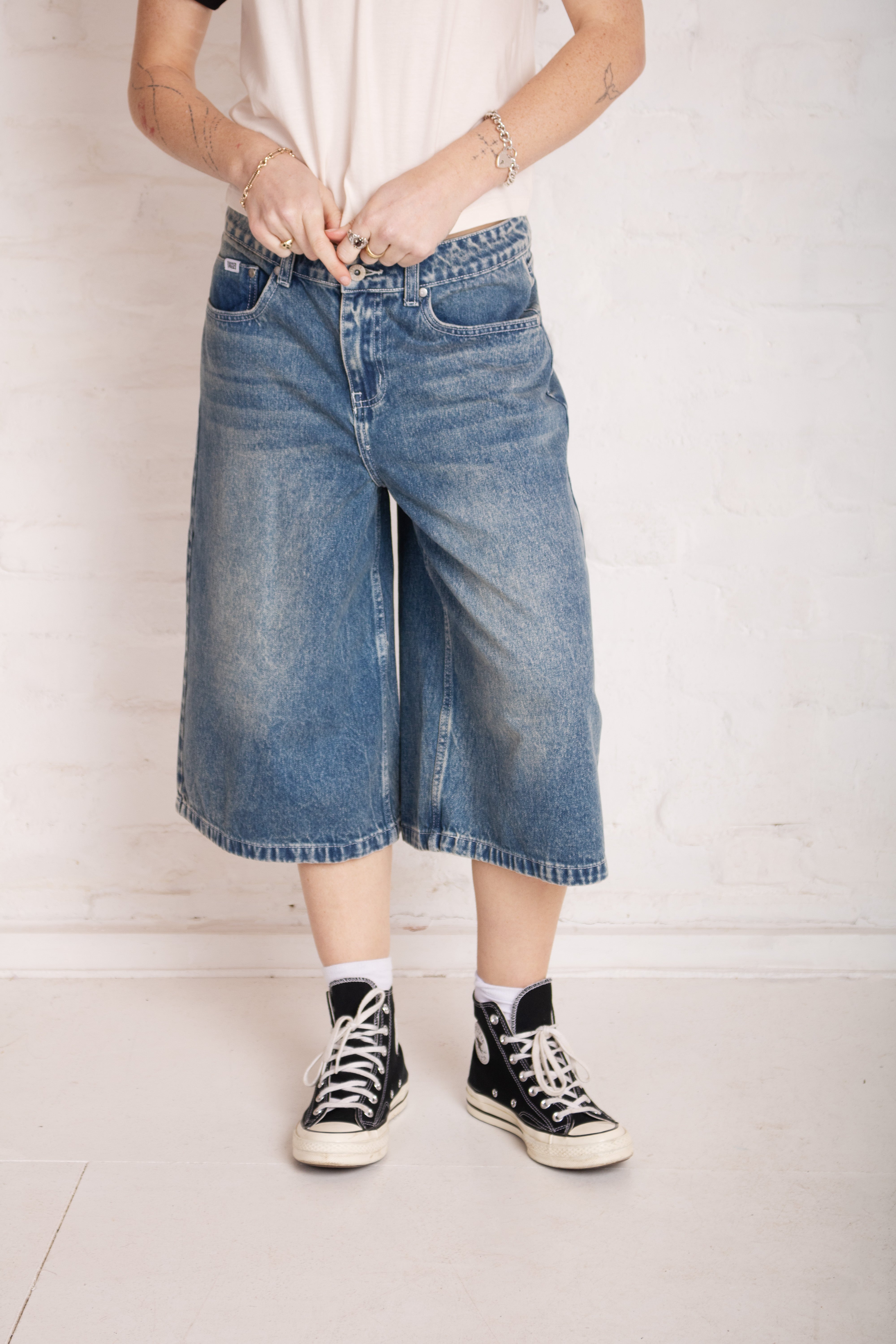 Vintage Washed Blue Release Jorts