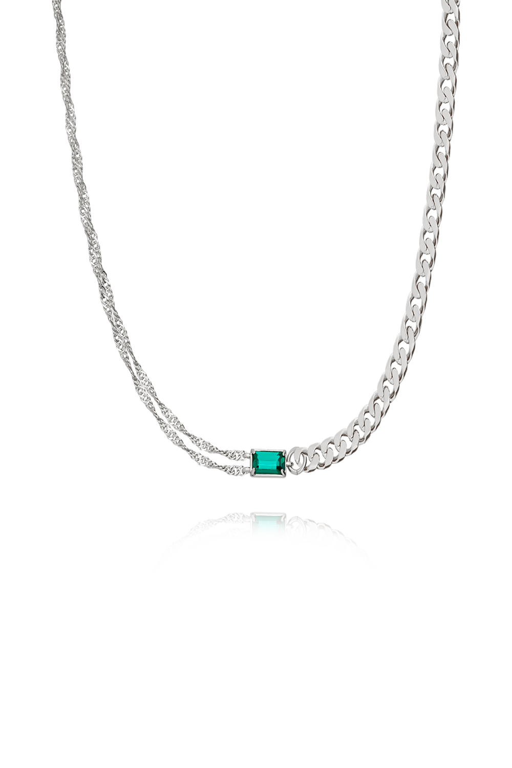 Brooke Necklace, Silver