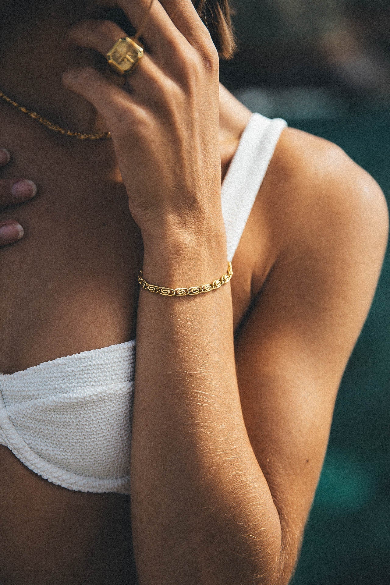Brent Bracelet, Gold 3 Brent Bracelet, Gold