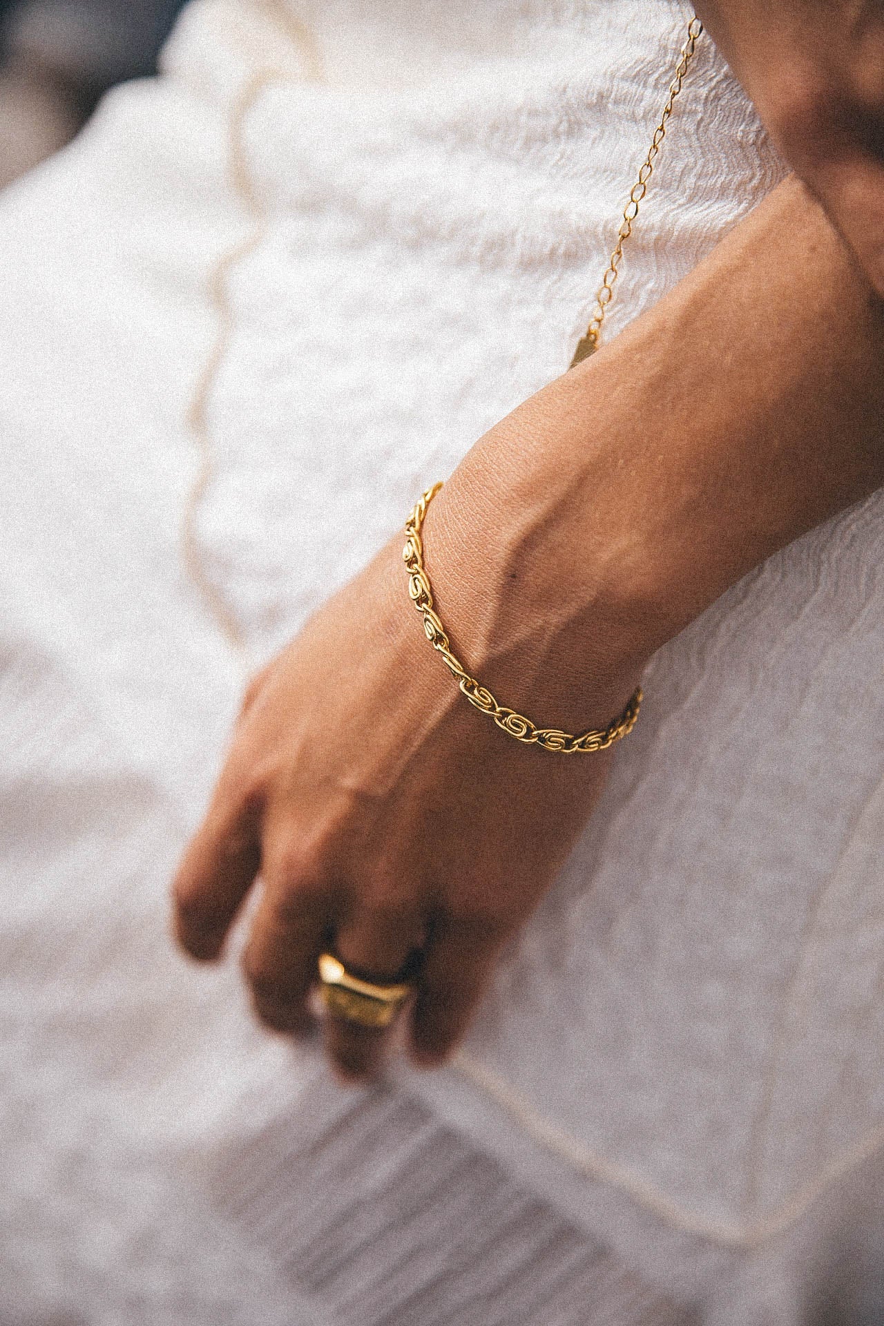 Brent Bracelet, Gold 4 Brent Bracelet, Gold