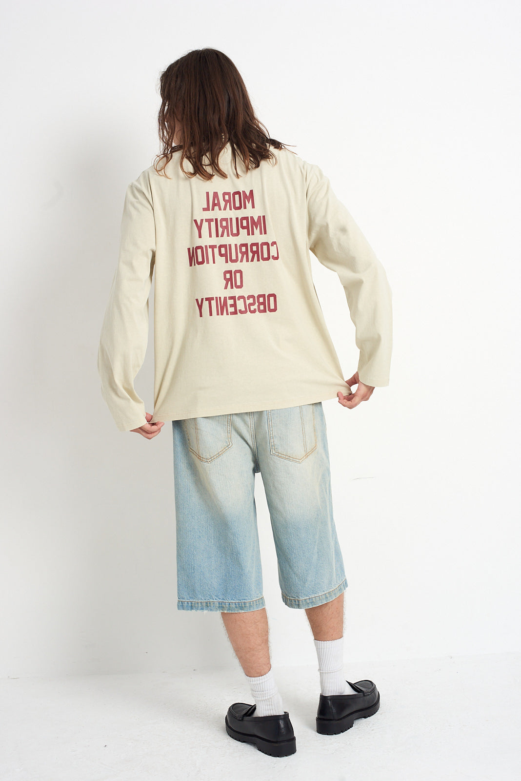 Definition White LS Slogan Tee 3 Definition White LS Slogan Tee