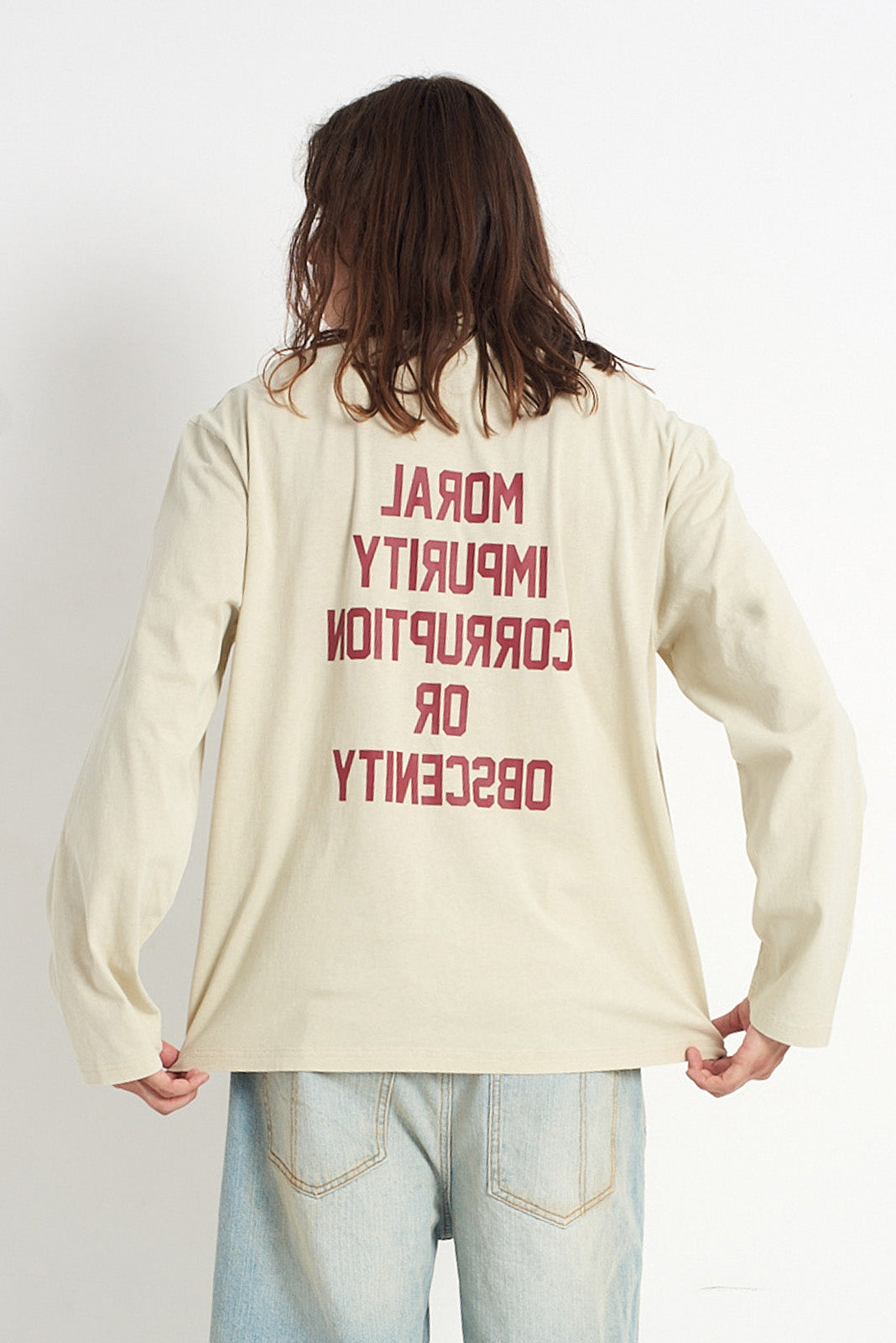Definition White LS Slogan Tee 5 Definition White LS Slogan Tee