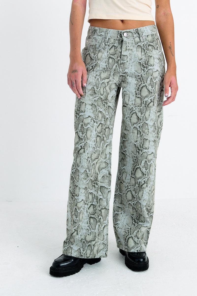 Green Snake Release Jeans