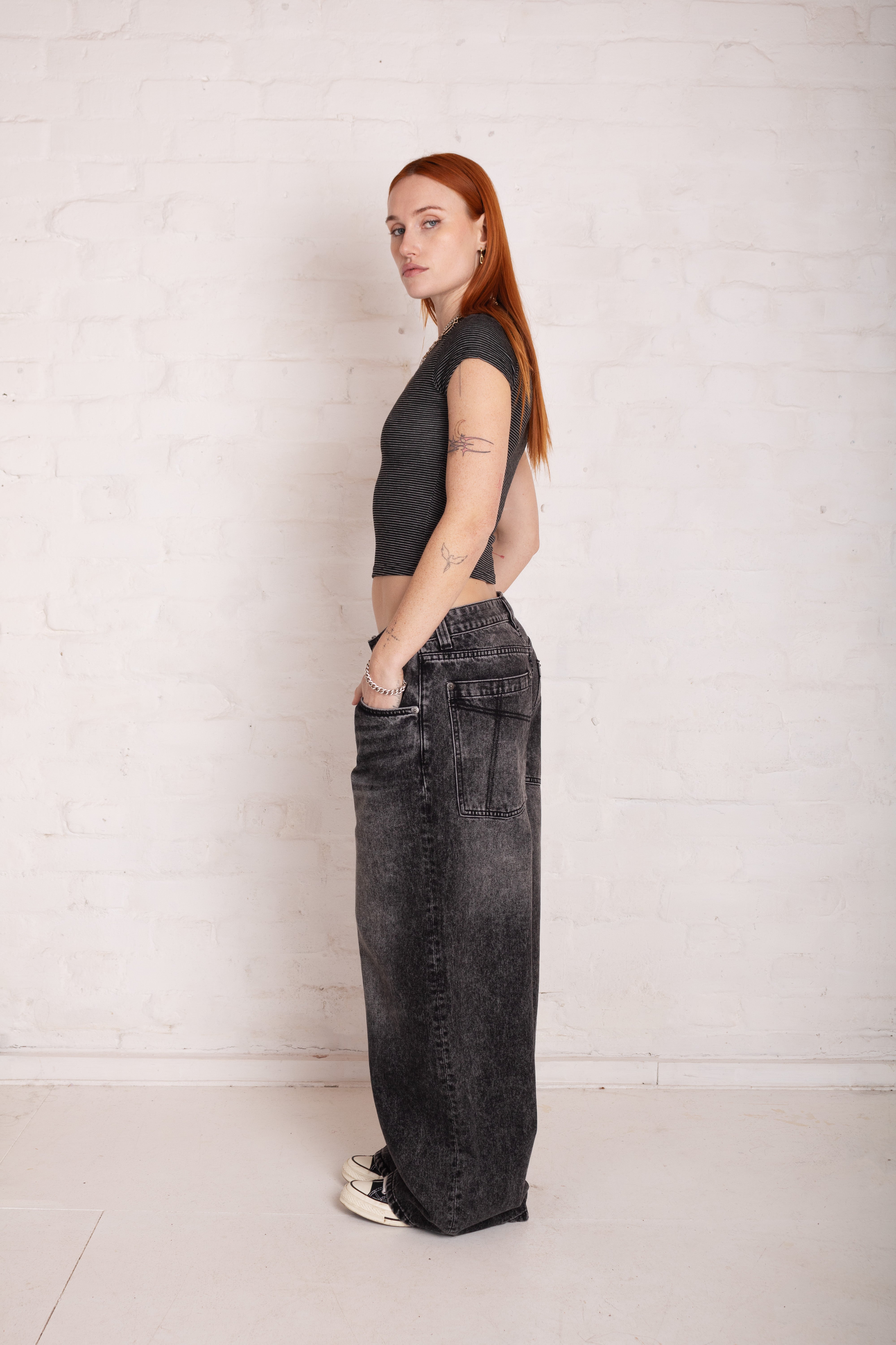 Charcoal Slim Sweeper Jeans 5 Charcoal Slim Sweeper Jeans