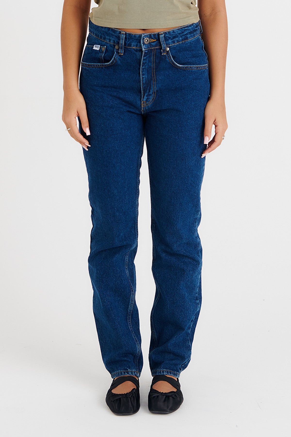 Organic Cougar Mom Jeans Indigo