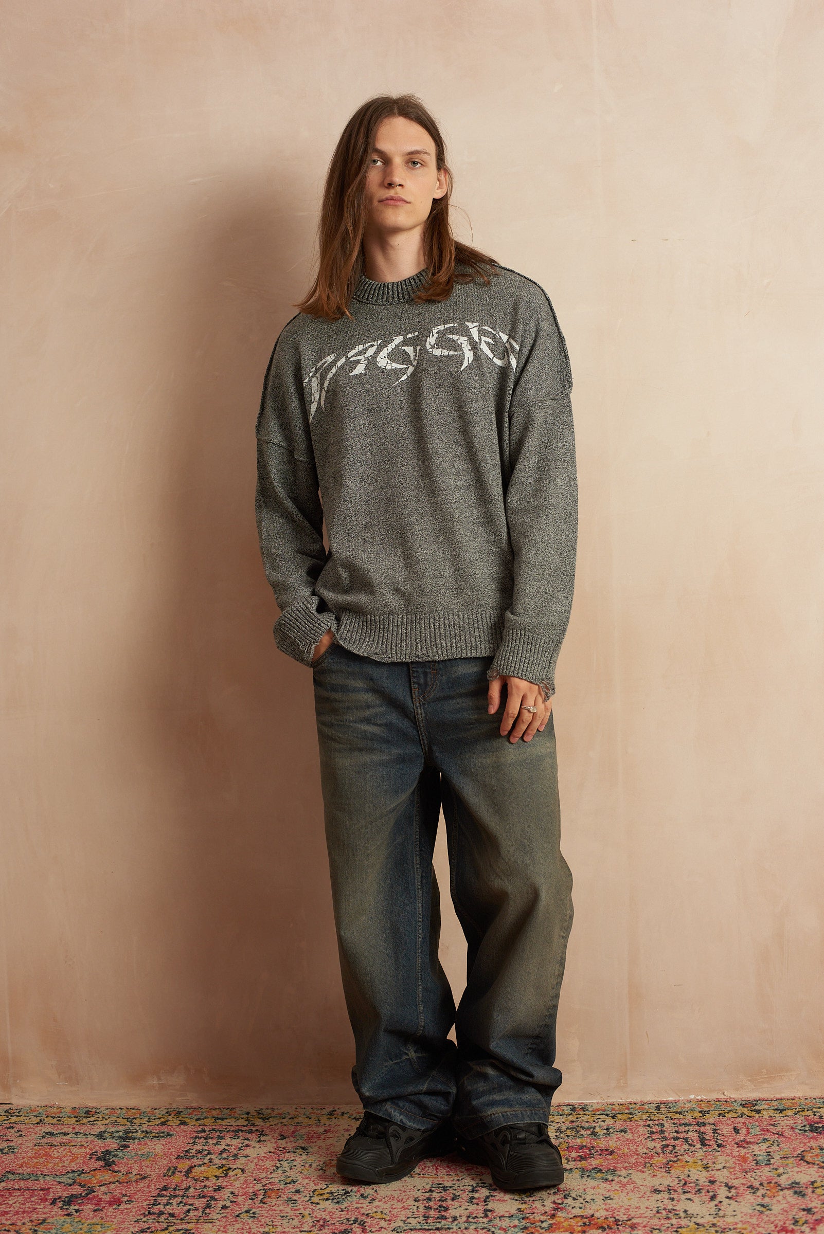 Direction Distressed Knit