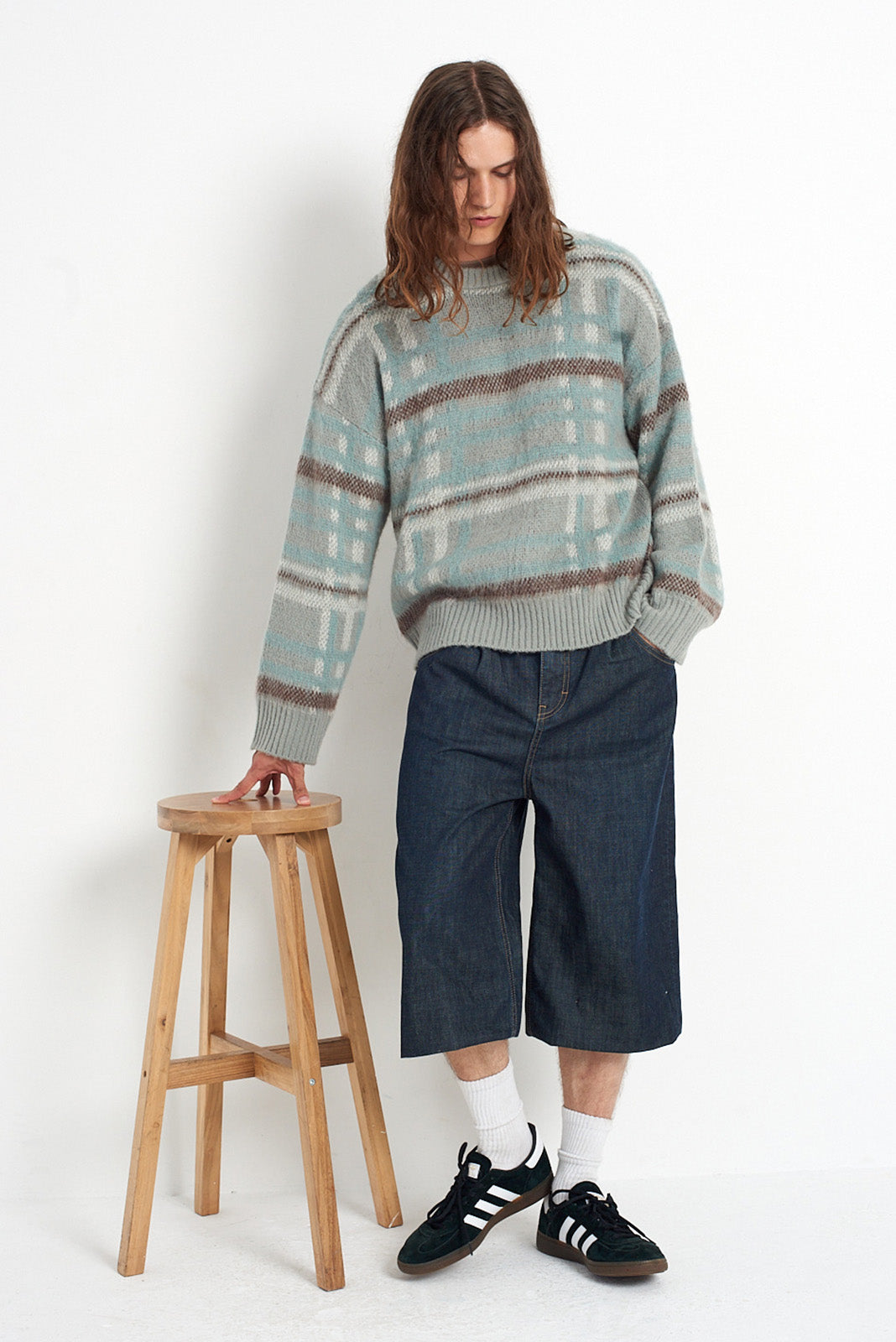 Dial Tartan Check Knit