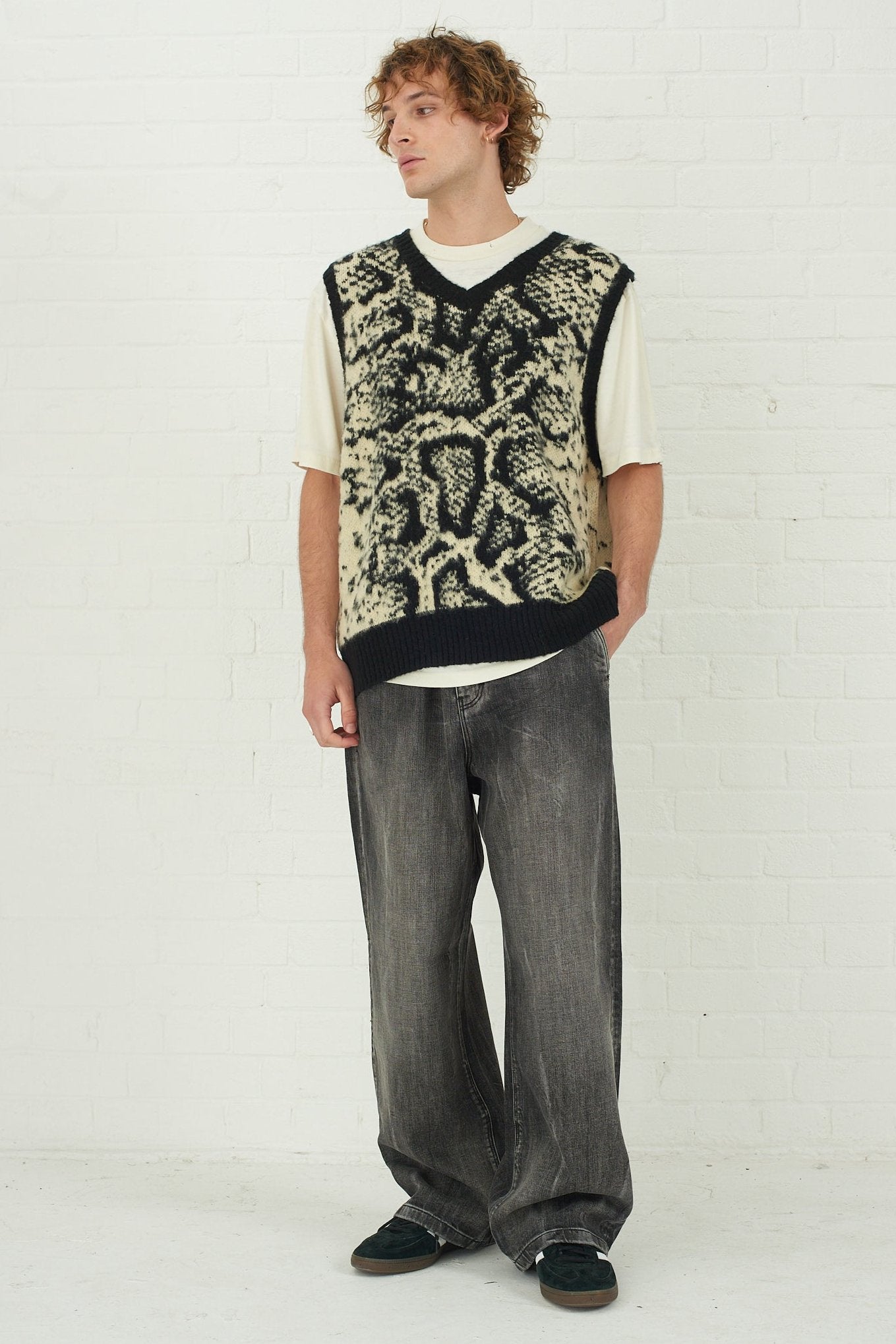 Sting Snake Print Knitted Vest 6 Sting Snake Print Knitted Vest