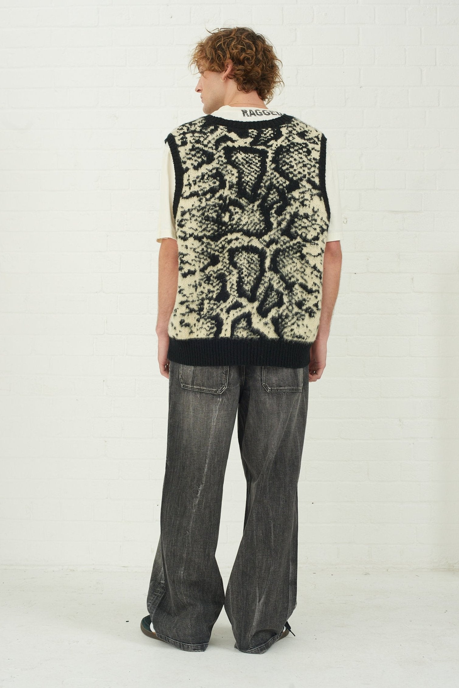 Sting Snake Print Knitted Vest 7 Sting Snake Print Knitted Vest