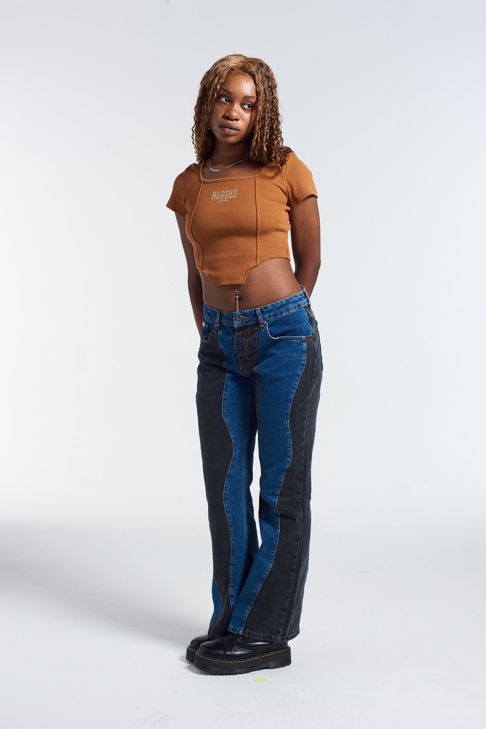 Dub Wavy Panel Seam Jeans