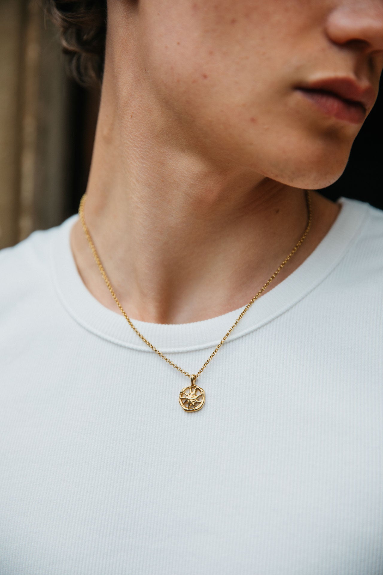 Elios Necklace, Gold 3 Elios Necklace, Gold