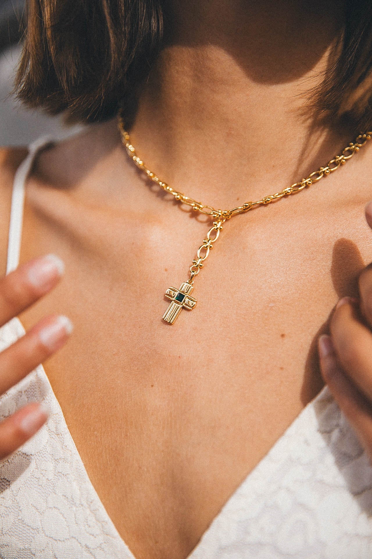Varena Necklace, Gold 3 Varena Necklace, Gold