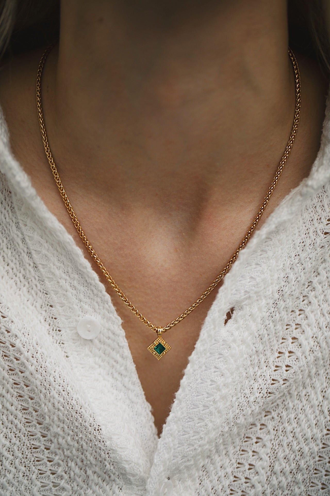 Shiloh Necklace, Gold 3 Shiloh Necklace, Gold