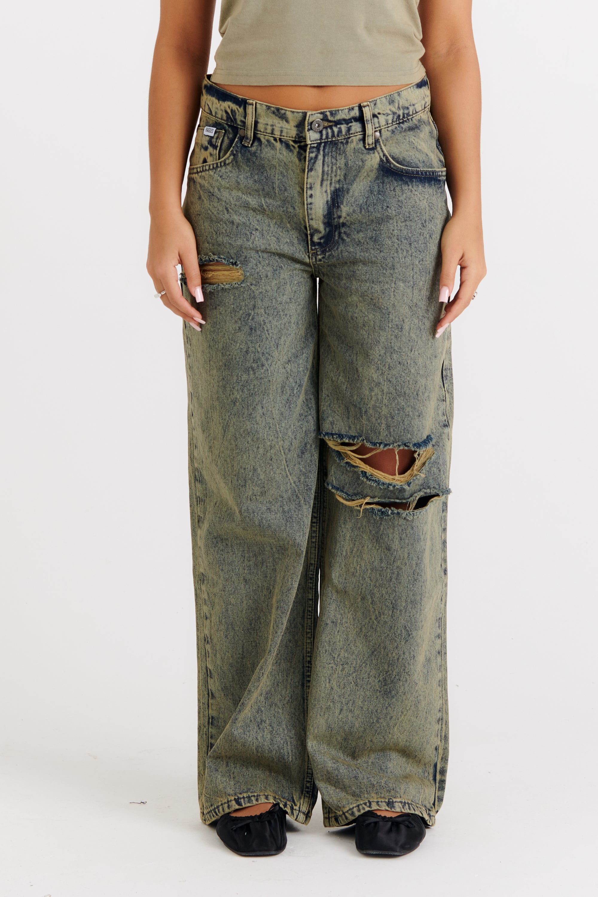 Drifter Distressed Skate Jeans