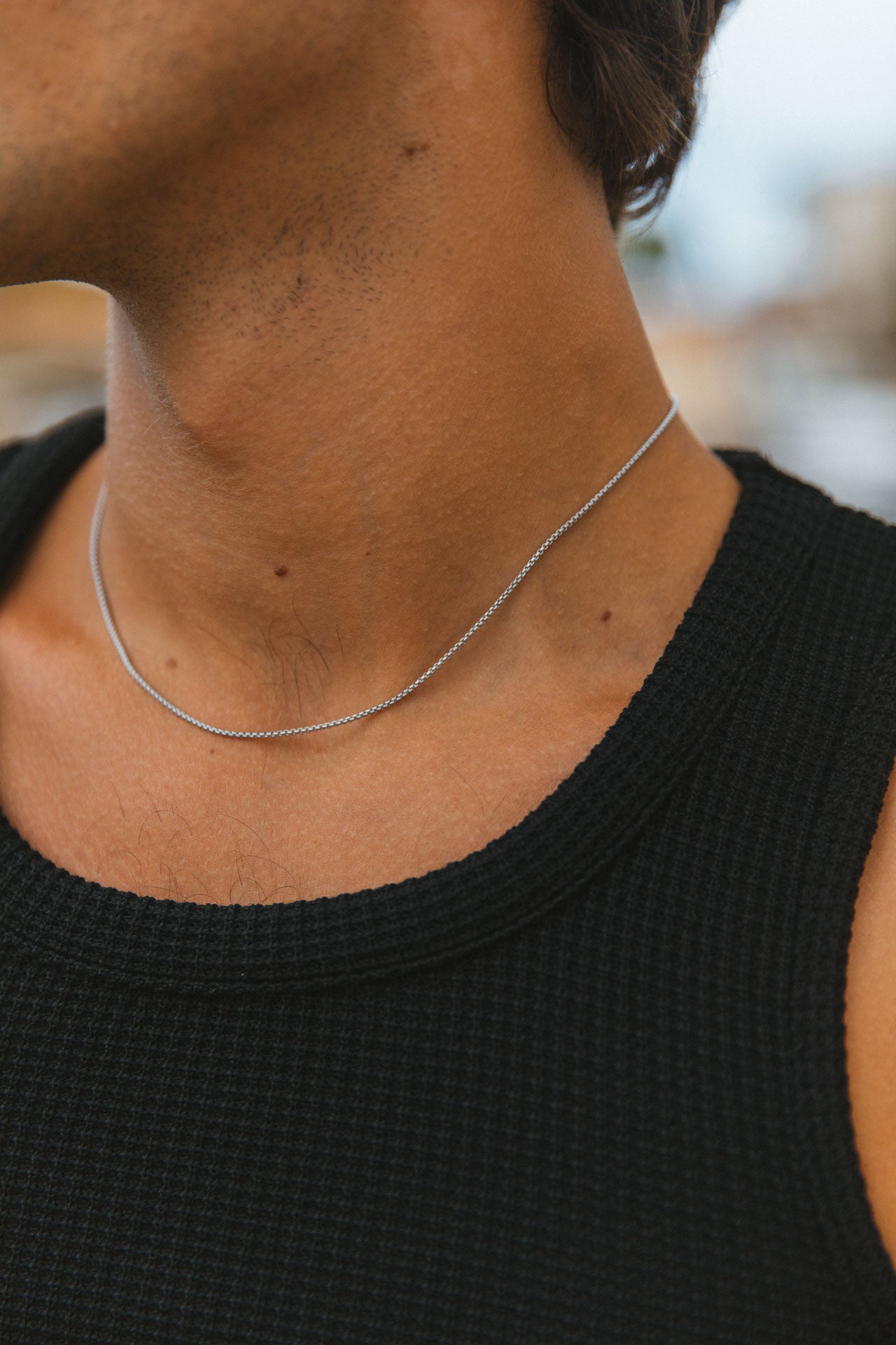Ethan Necklace, Silver 3 Ethan Necklace, Silver