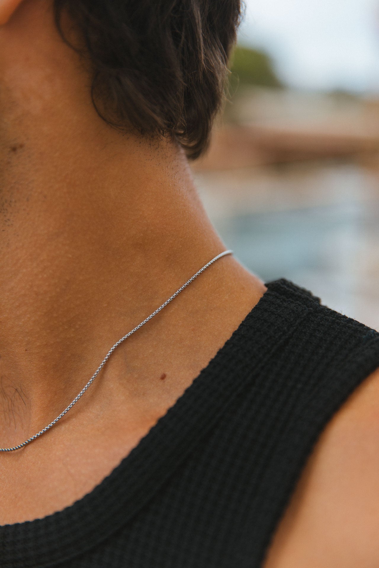 Ethan Necklace, Silver 4 Ethan Necklace, Silver