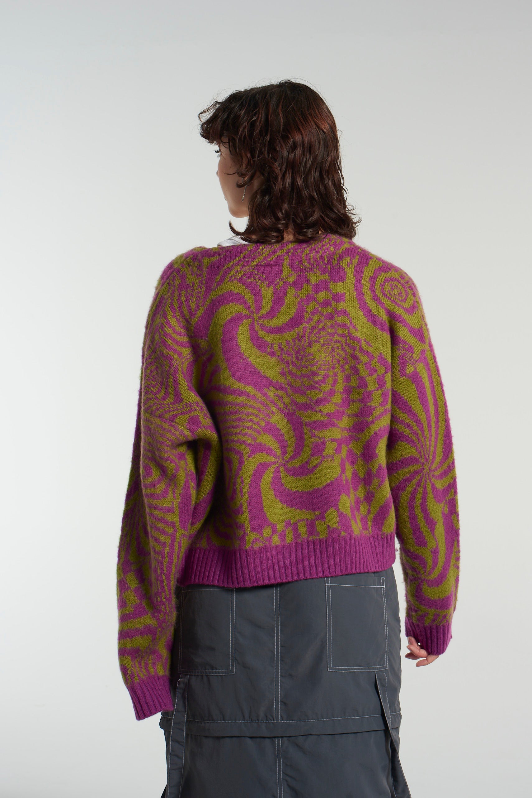 Abstract Trippy Print Cardigan 6 Abstract Trippy Print Cardigan