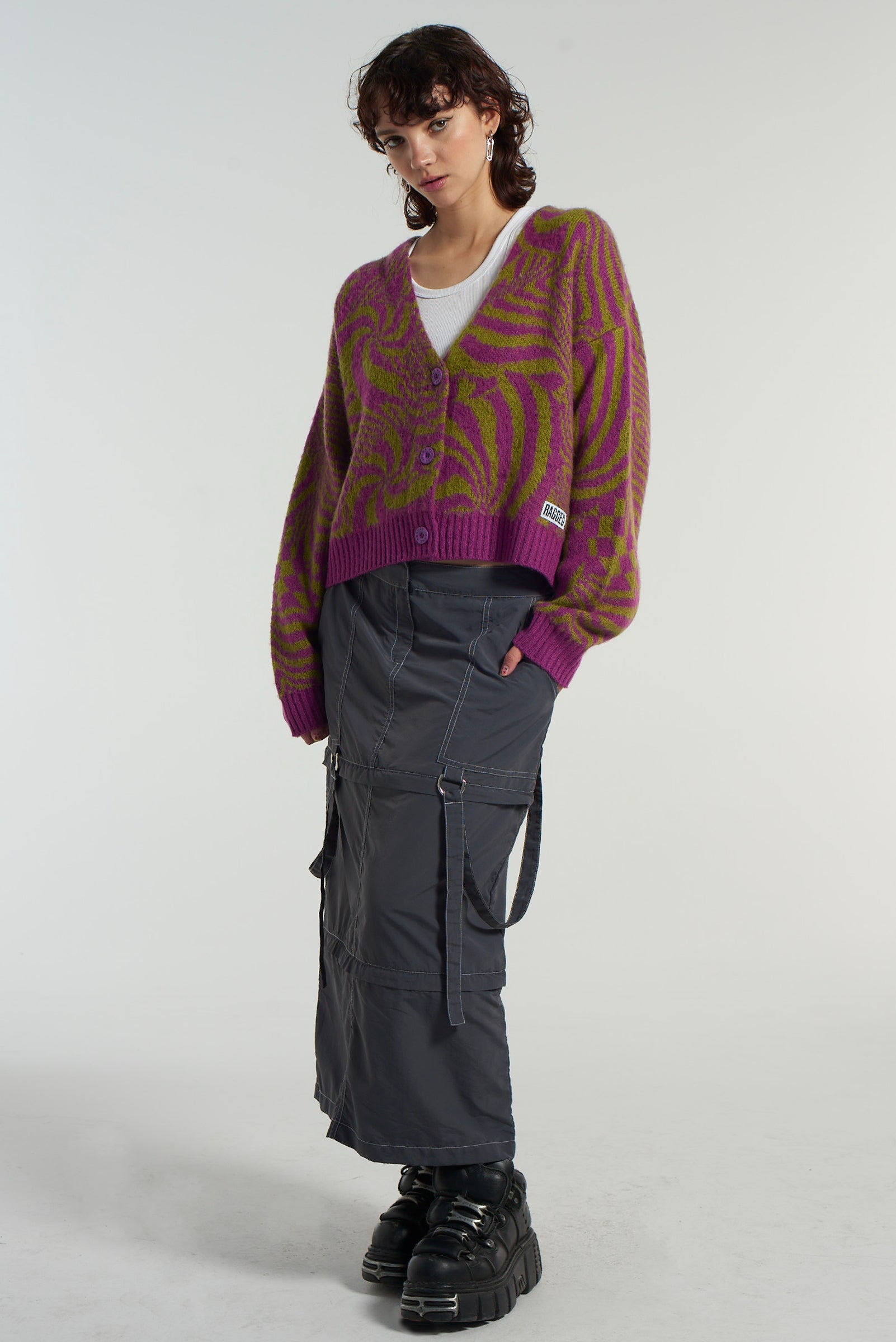 Abstract Trippy Print Cardigan 7 Abstract Trippy Print Cardigan