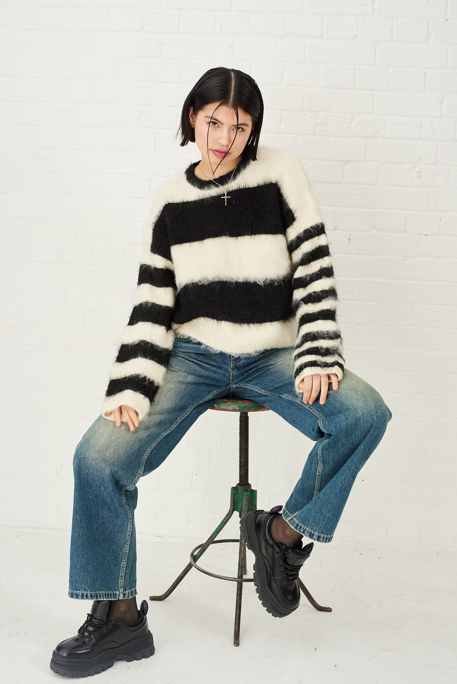 Humbug Fluffy Stripe Knit 3 Humbug Fluffy Stripe Knit