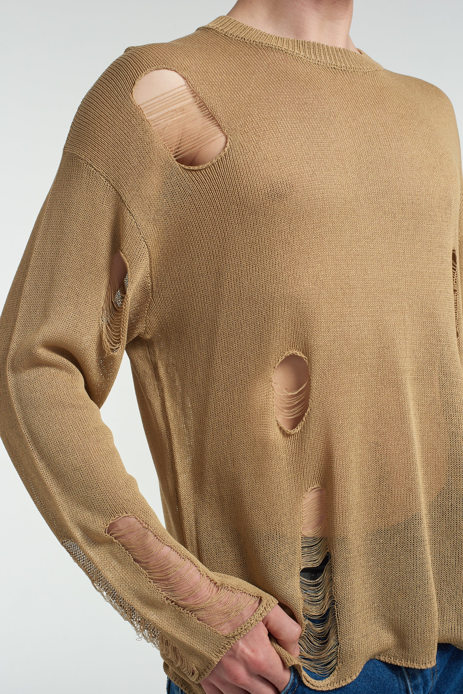 Drifter Distressed Open Knit Jumper 4 Drifter Distressed Open Knit Jumper