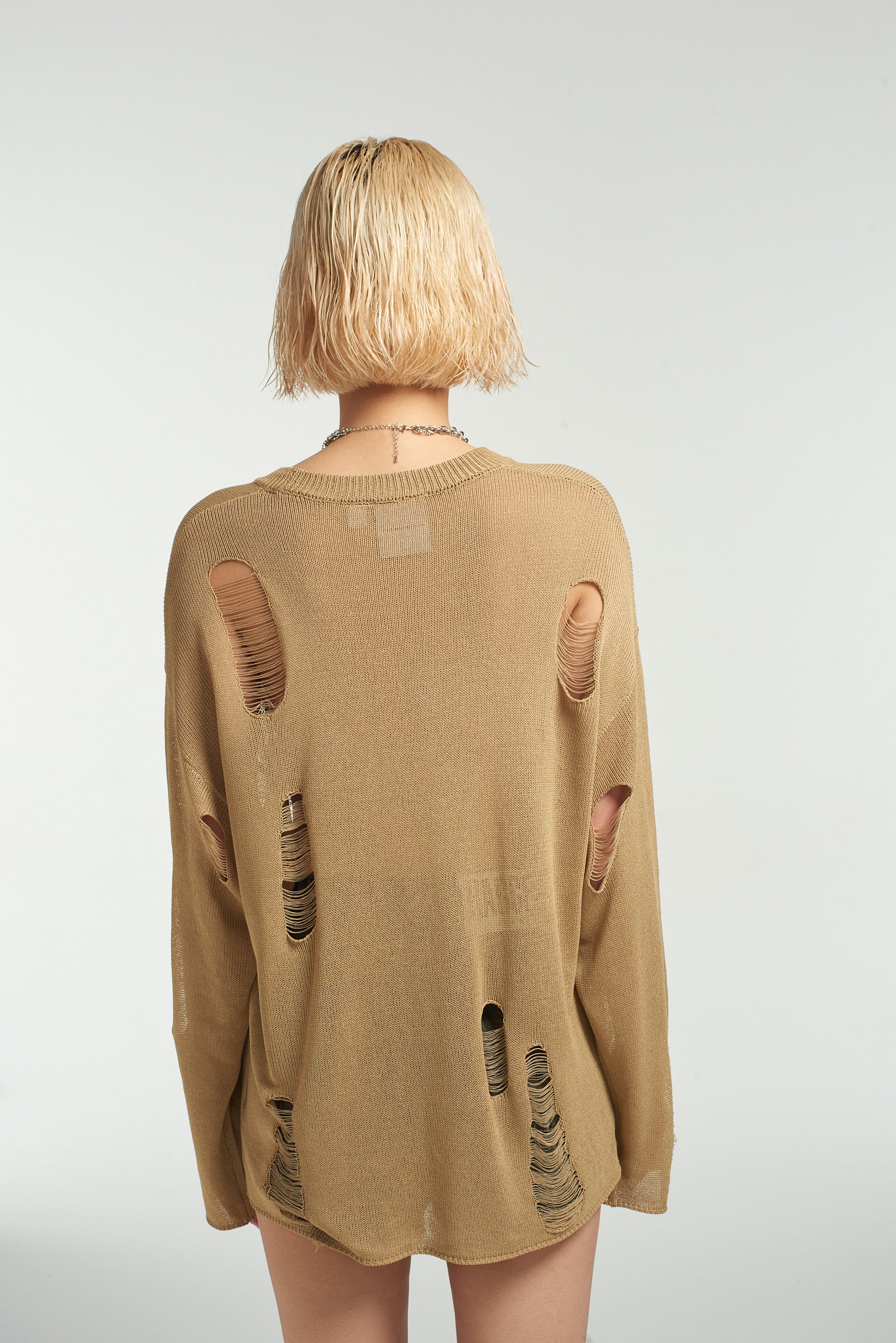 Drifter Distressed Open Knit Jumper 6 Drifter Distressed Open Knit Jumper