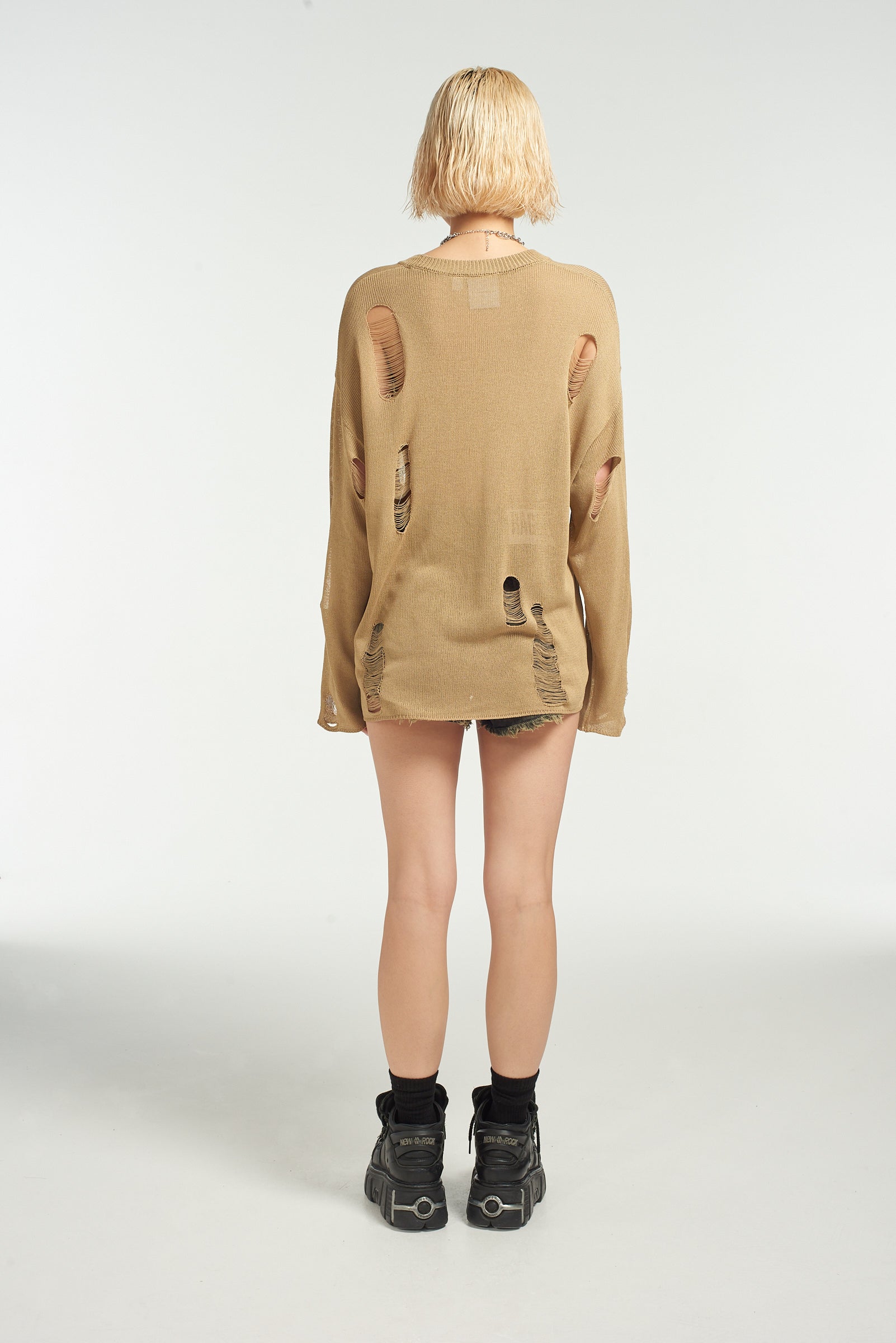 Drifter Distressed Open Knit Jumper 7 Drifter Distressed Open Knit Jumper
