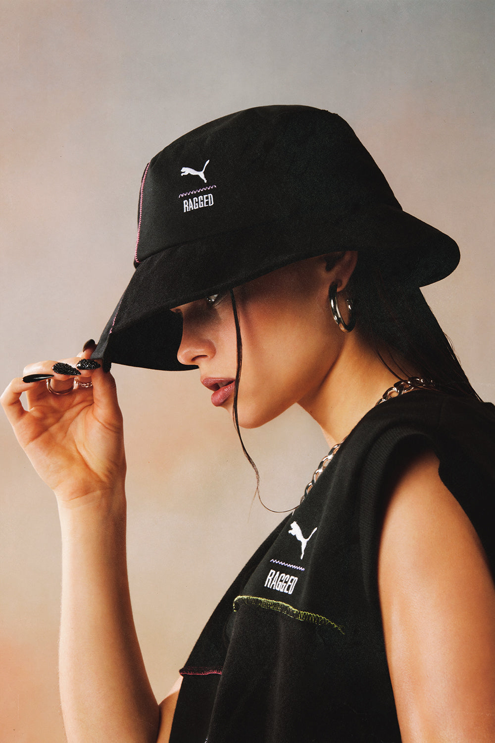 PUMA x The Ragged Priest Black Woven Bucket Hat 3 PUMA x The Ragged Priest Black Woven Bucket Hat