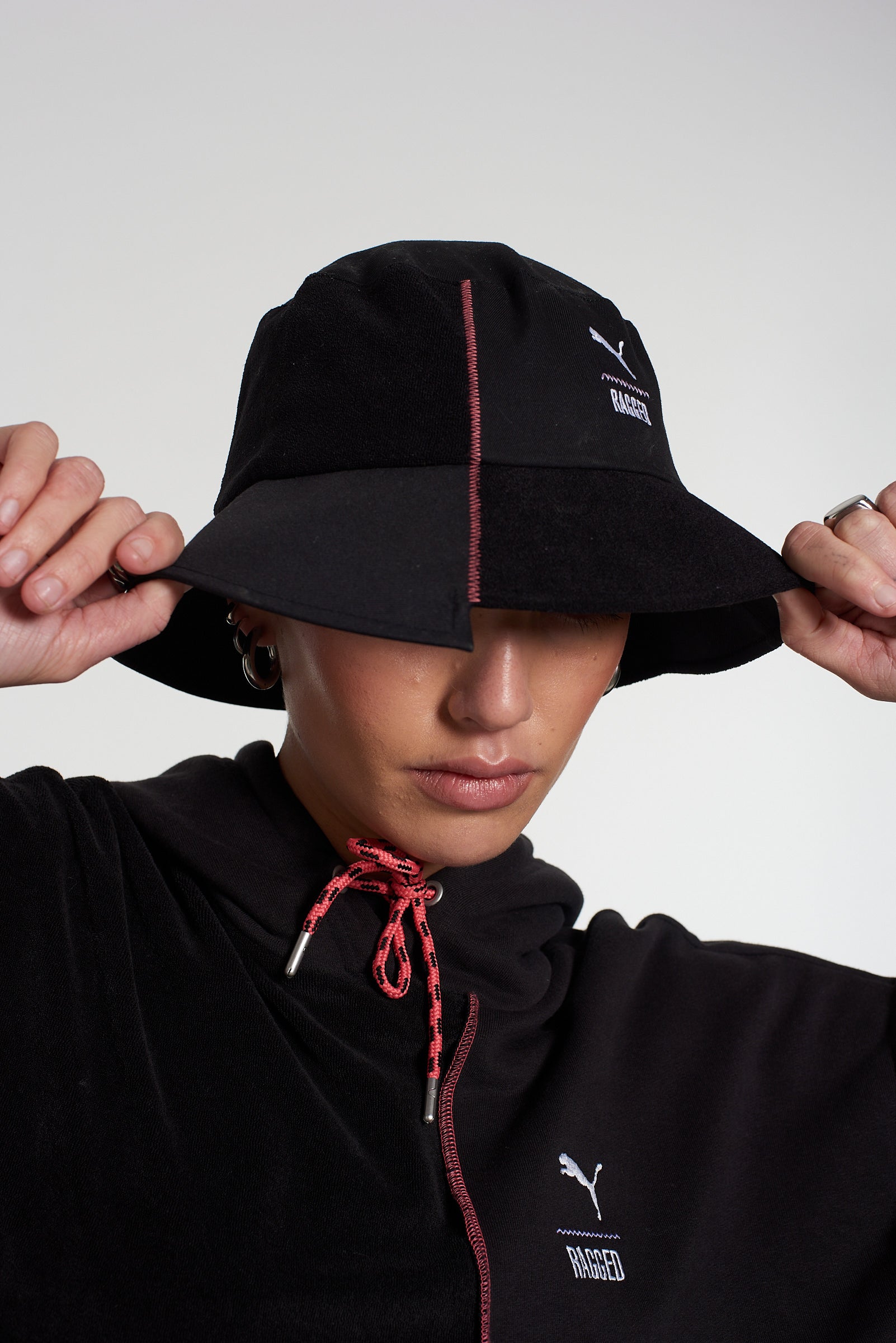 PUMA x The Ragged Priest Black Woven Bucket Hat 4 PUMA x The Ragged Priest Black Woven Bucket Hat