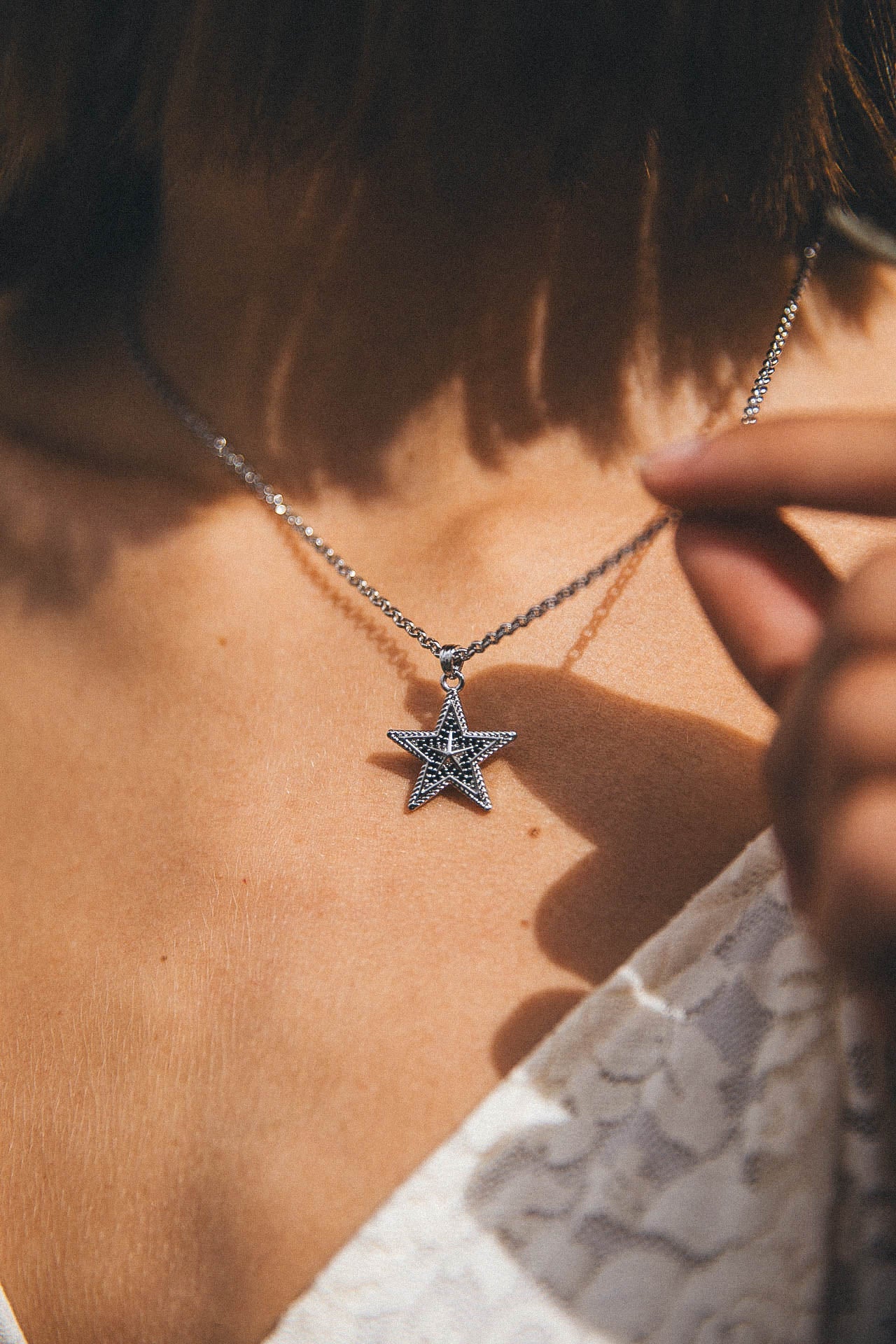 Estella Necklace, Silver 5 Estella Necklace, Silver