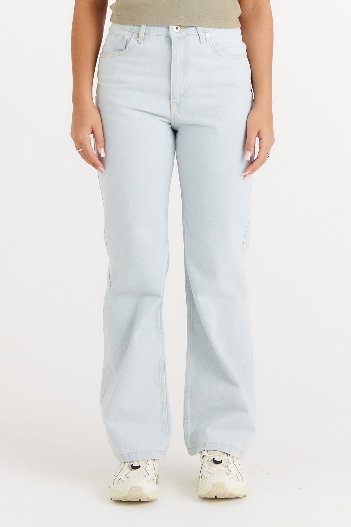 Organic Dad Jeans Stonewash