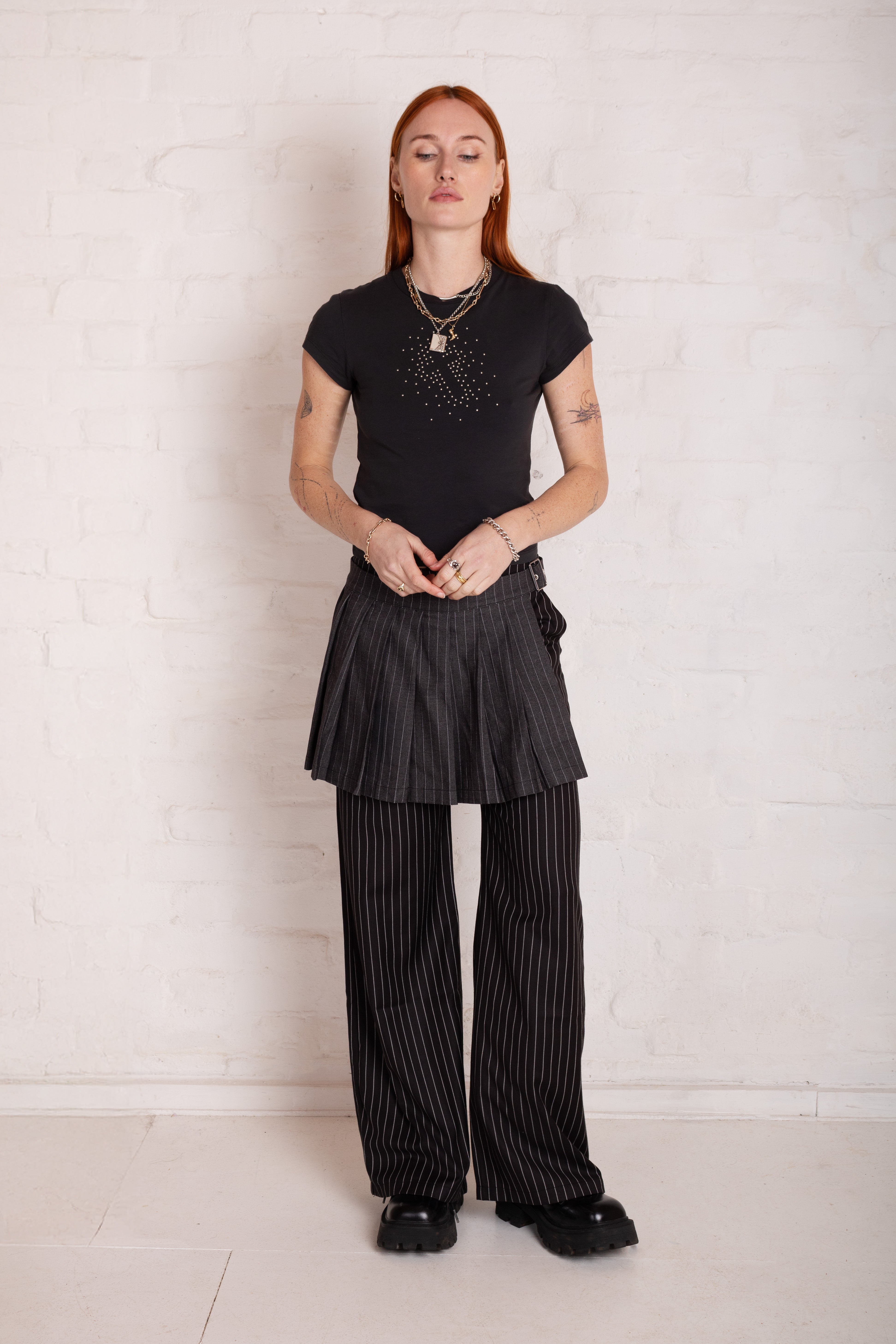 Remote Hybrid Pinstripe Skirt & Trousers 3 Remote Hybrid Pinstripe Skirt & Trousers