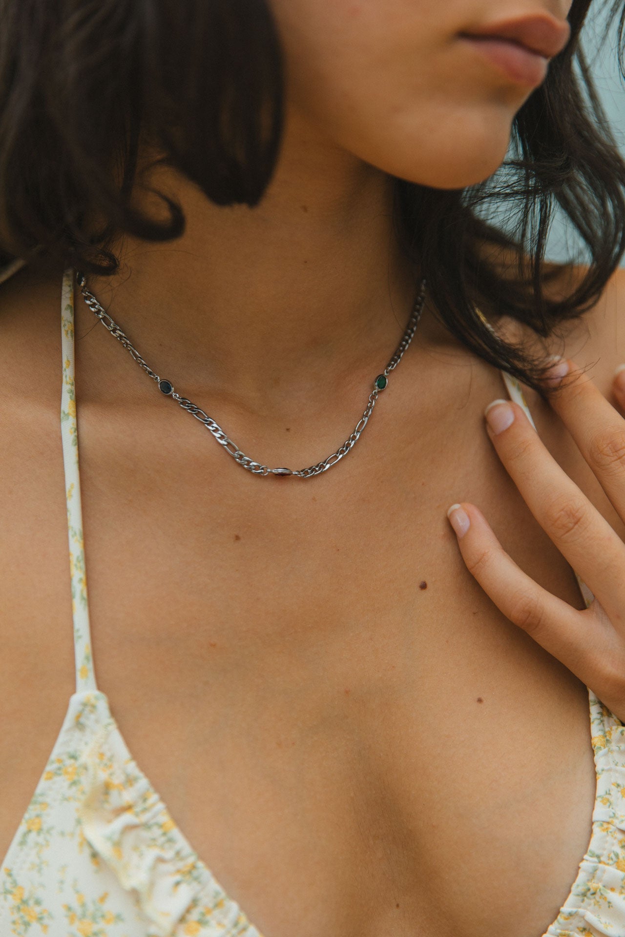 Aubrey Necklace, Silver 5 Aubrey Necklace, Silver