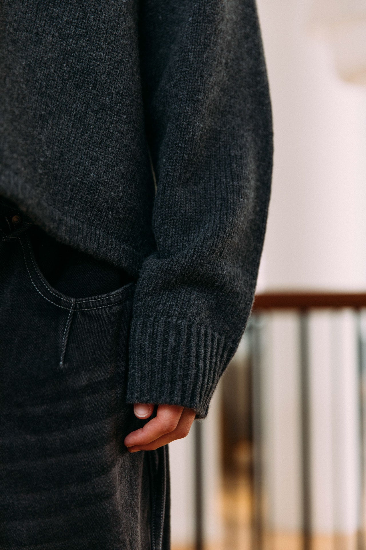 Amias Cardigan, Charcoal 9 Amias Cardigan, Charcoal