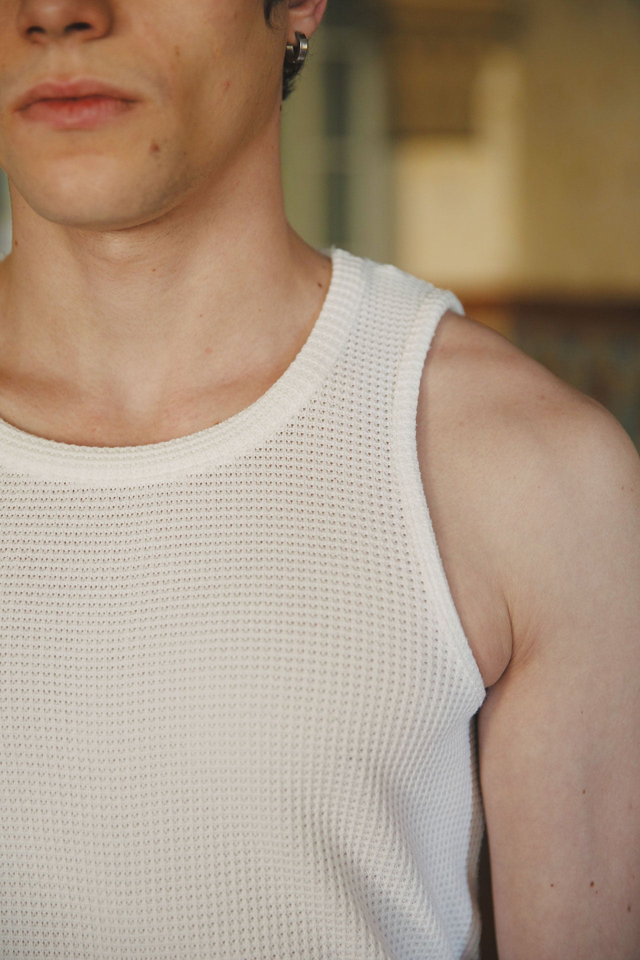 Andersen Waffle Tank, White 4 Andersen Tank, Twin Pack