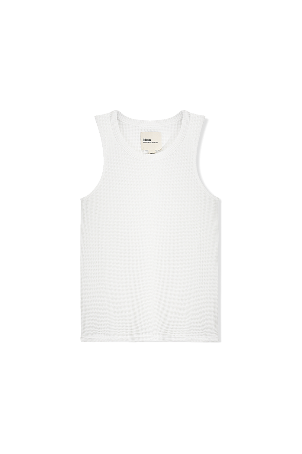 Andersen Waffle Tank, White