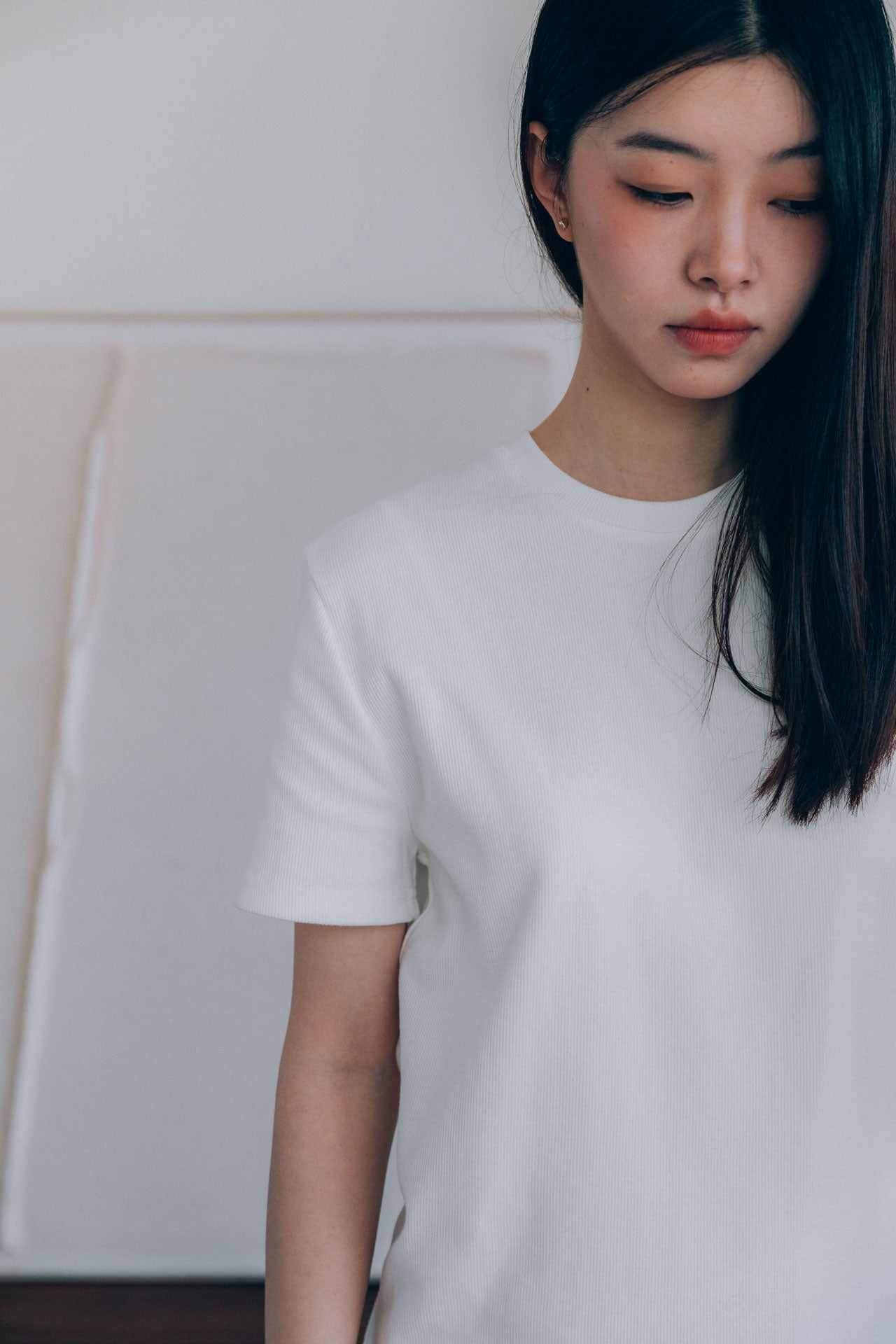 Bernard Ribbed T-Shirt, White 4 Bernard Ribbed T-Shirt, White