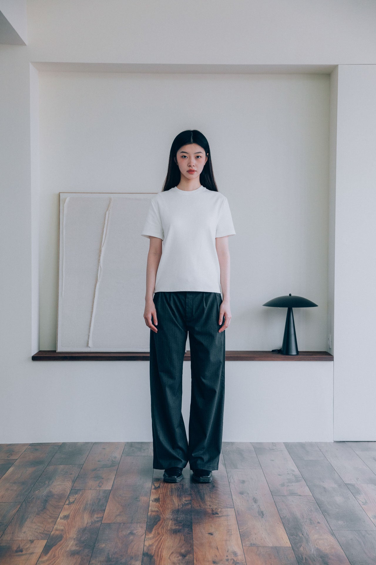 Bernard Ribbed T-Shirt, White 8 Bernard Ribbed T-Shirt, White