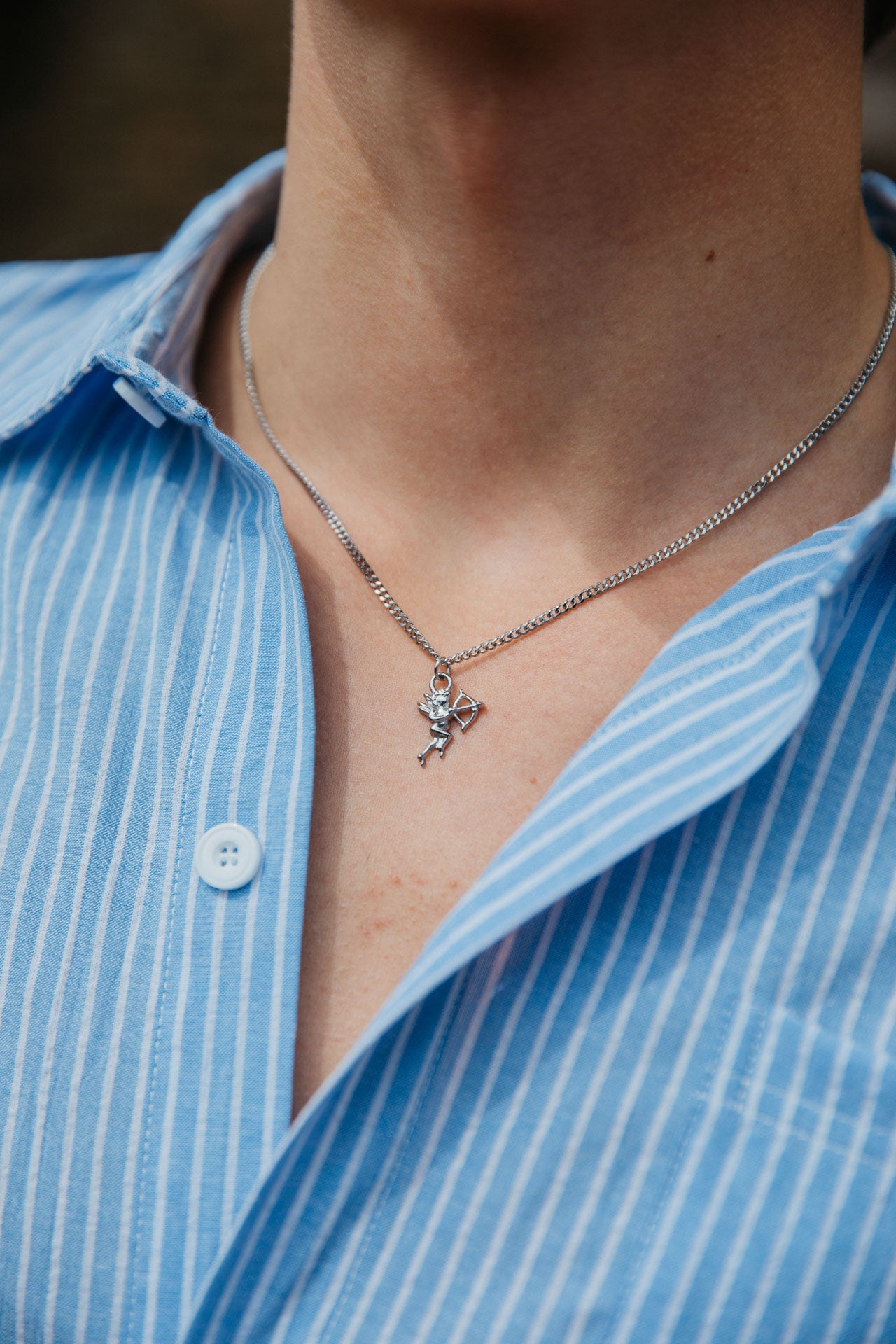 Eros Necklace, Silver 3 Eros Necklace, Silver