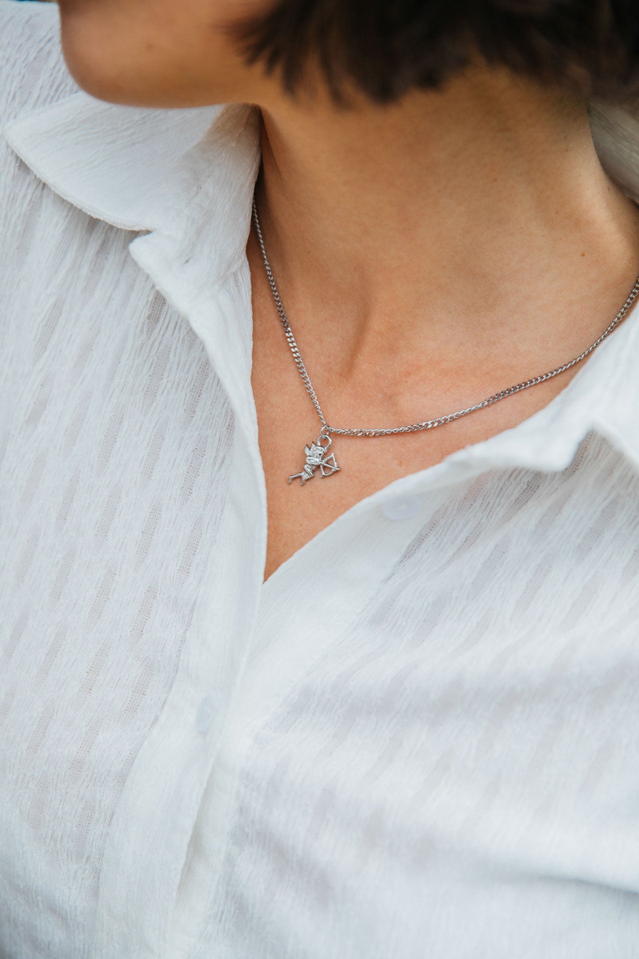 Eros Necklace, Silver 7 Eros Necklace, Silver