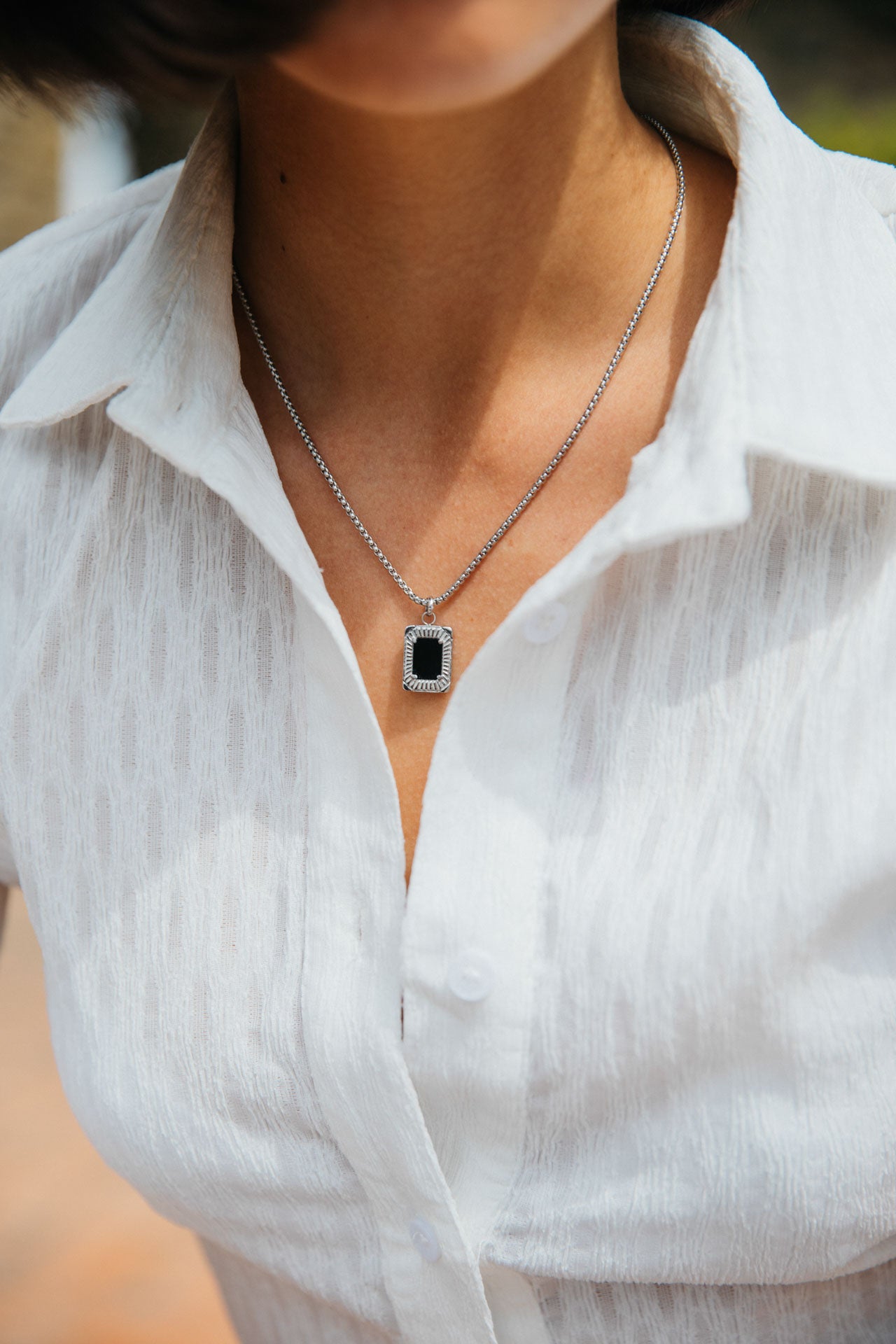 Dalton Necklace, Silver 5 Dalton Necklace, Silver