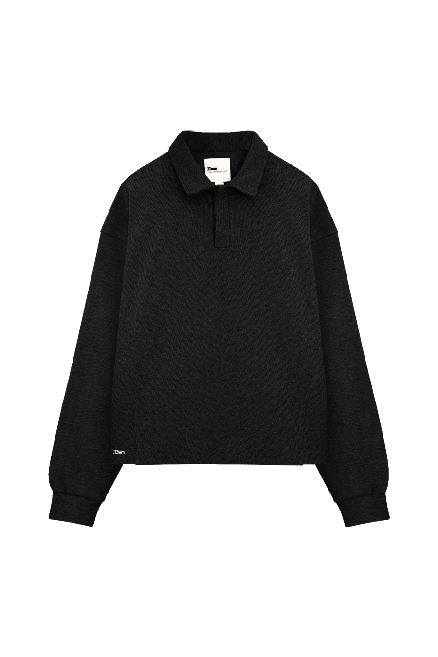 Mateo Cotton Polo, Black