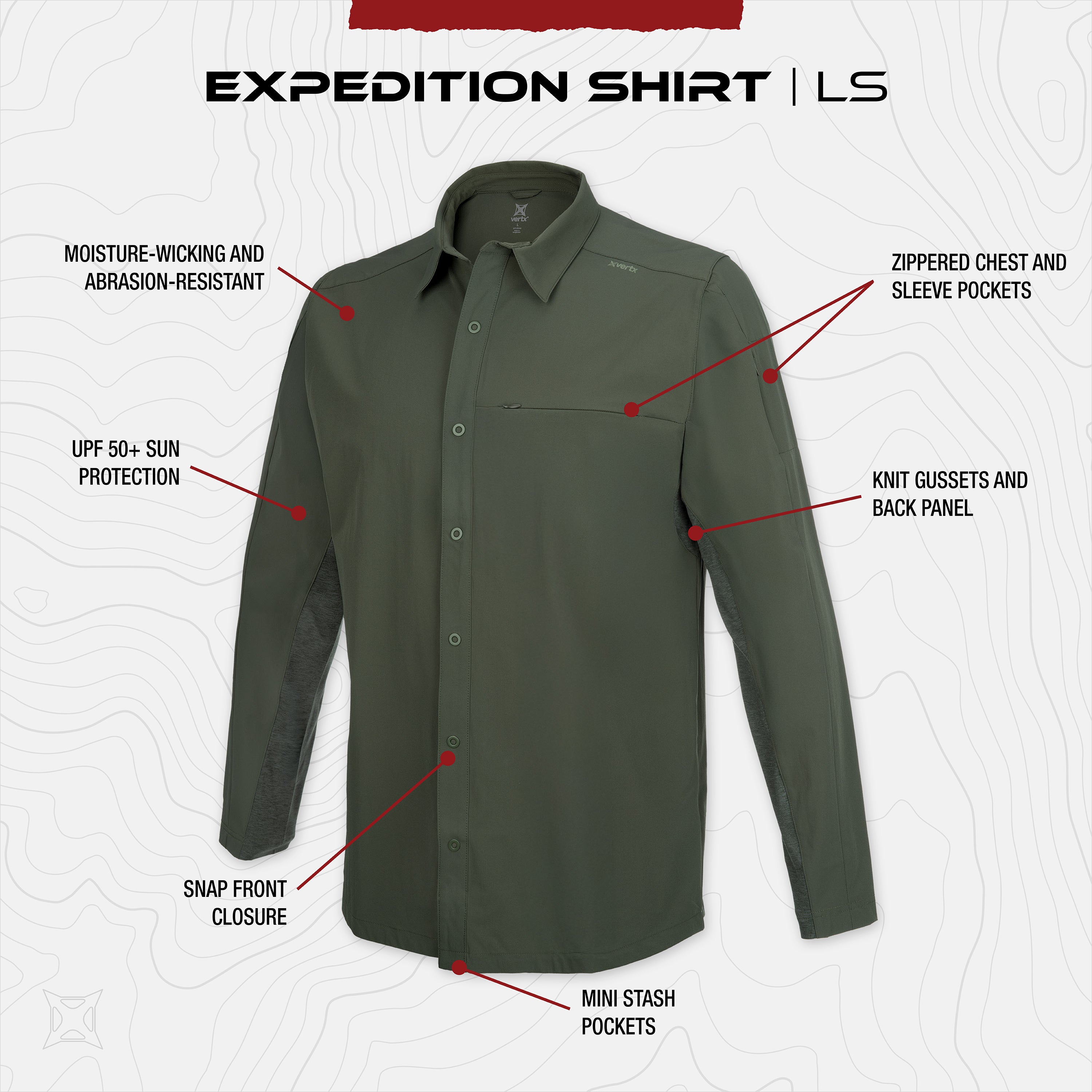 Expedition Men's Long Sleeve Shirt 3 Expedition Men's Long Sleeve Shirt