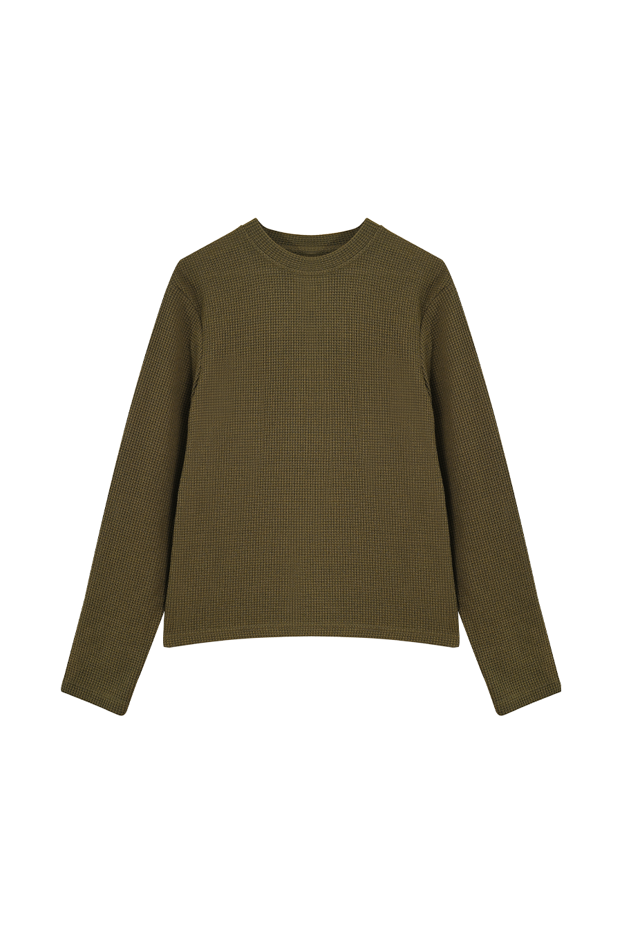 Micah Waffle Jumper, Khaki