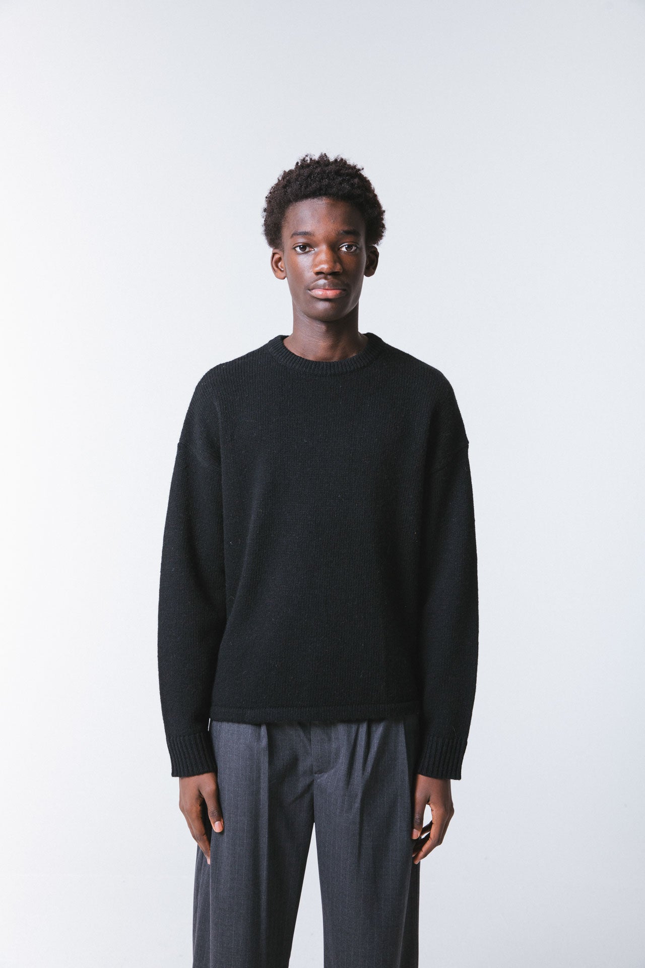Raphael Wool Jumper, Black 3 Raphael Wool Jumper, Black